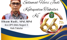 UPT SMA Negeri 3 Kab.Takalar Mengucapkan Selamat Hari Jadi Kab.Takalar  Ke 66